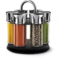 Lamart LT7009 fűszertartó készlet 6 db 85 ml forgatható állványon #1