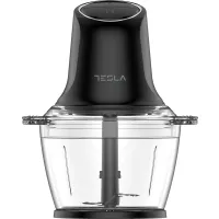 Tesla FC300B aprító fekete üvegtál 1,2 l 2 pengével
