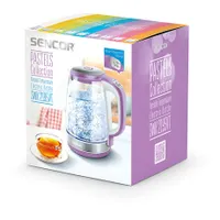 Sencor SWK2195VT vízforraló 2,0 l 2200 W 50-100 C LED világítás 360 fokos középcsatlakozó rozsdamentes acél fűtőlap gombnyomású fedél 3 fokú védelem #7