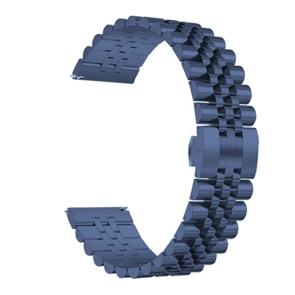 Mybandz 22SKU2602 Steelo fém szíj kék 22mm állítható 145-195 mm rozsdamentes acél #1