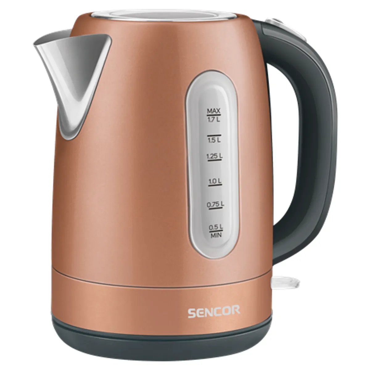 Sencor SWK1776GD vízforraló 1,7 L 2150 W rozsdamentes acél STRIX 360-os kivehető szűrő aranyszínű #1