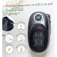 Adler AD7726 fali fűtőventilátor 1500W 12 órás időzítő 15-35°C LED kijelző kerámia fűtőelem #5