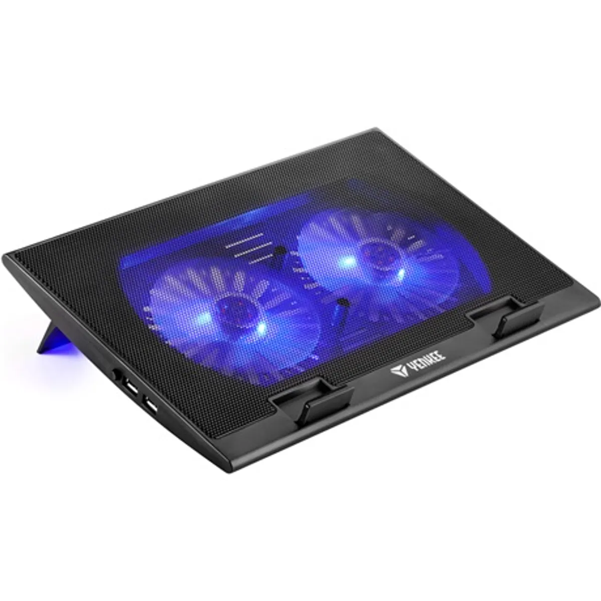 Yenkee YSN 120 Notebook hűtő 17"-os, 140 mm ventilátor, 1000 rpm, 10 dBA, kék LED, 2x USB 2.0, 5 V DC, 0,38 A, 380x260x24 mm #1