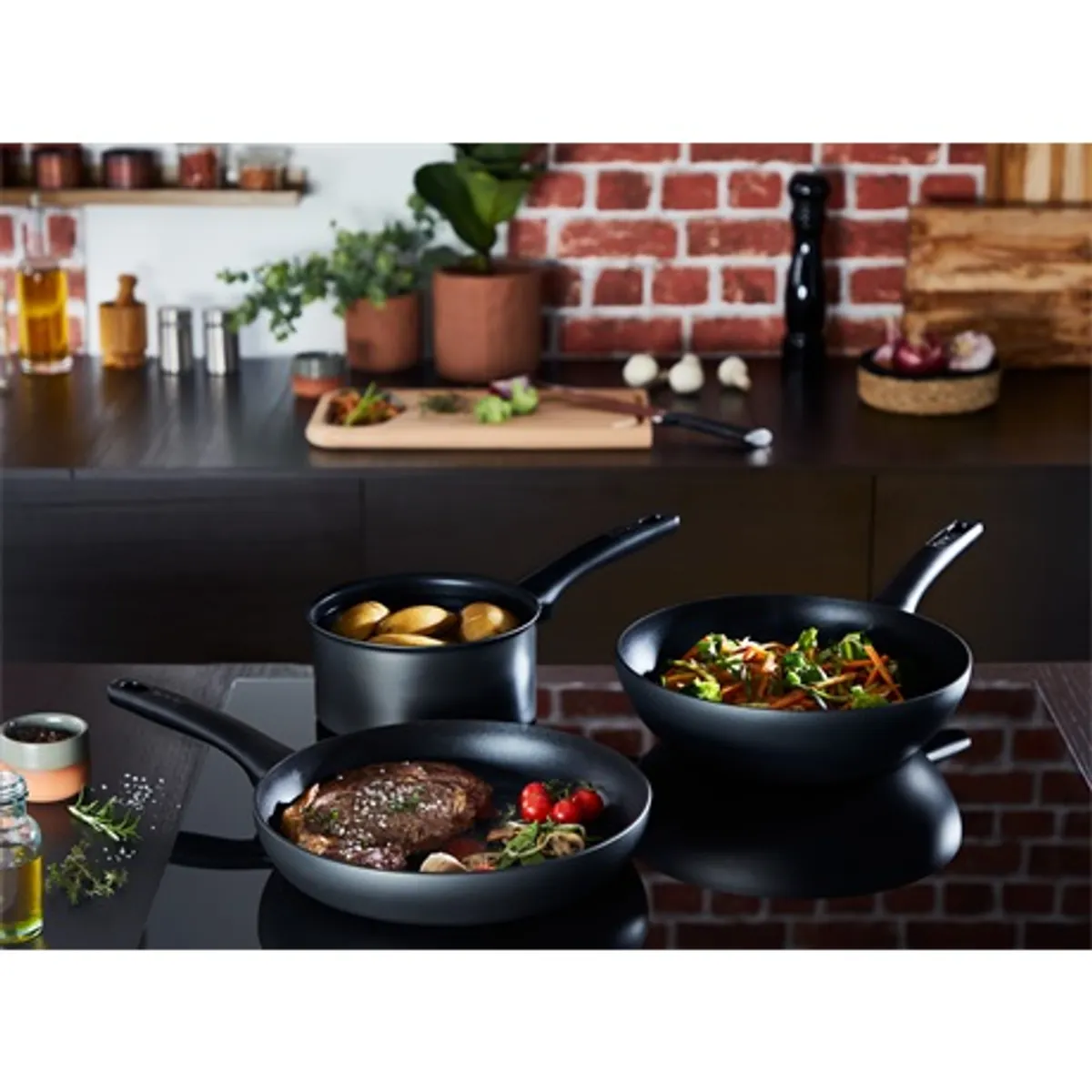 Tefal G2680772 Ultimate serpenyő 30 cm titán bevonatú alumínium Thermo-pont indukciós #5