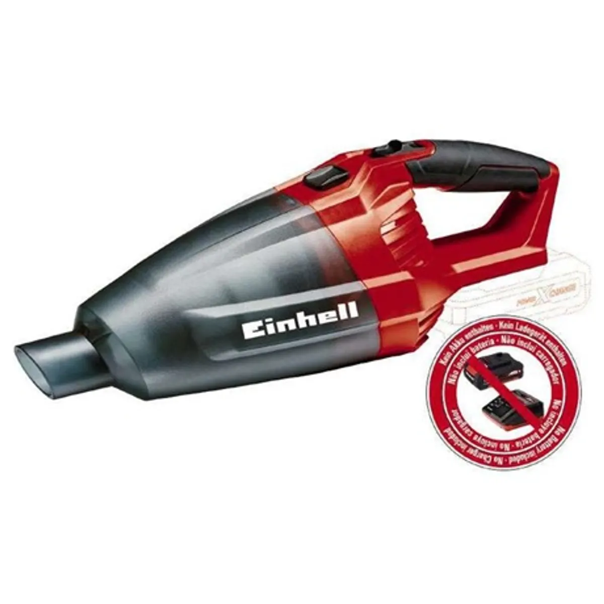 Einhell TE-VC 18 LI SOLO Power X-Change kézi akkumulátoros porszívó 0,54 L tartály 46,5 cm hosszabbító #1