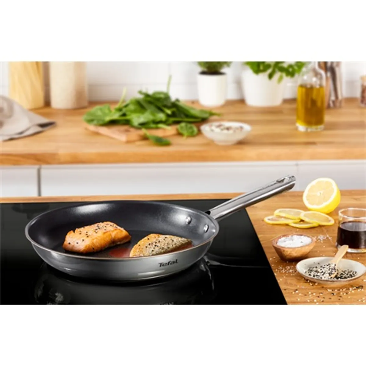 Tefal G732S255 Duetto 2 részes serpenyő szett 24-28 cm titánium 2x bevonat indukciós gáz elektromos kerámia halogén sütőben 250C #7