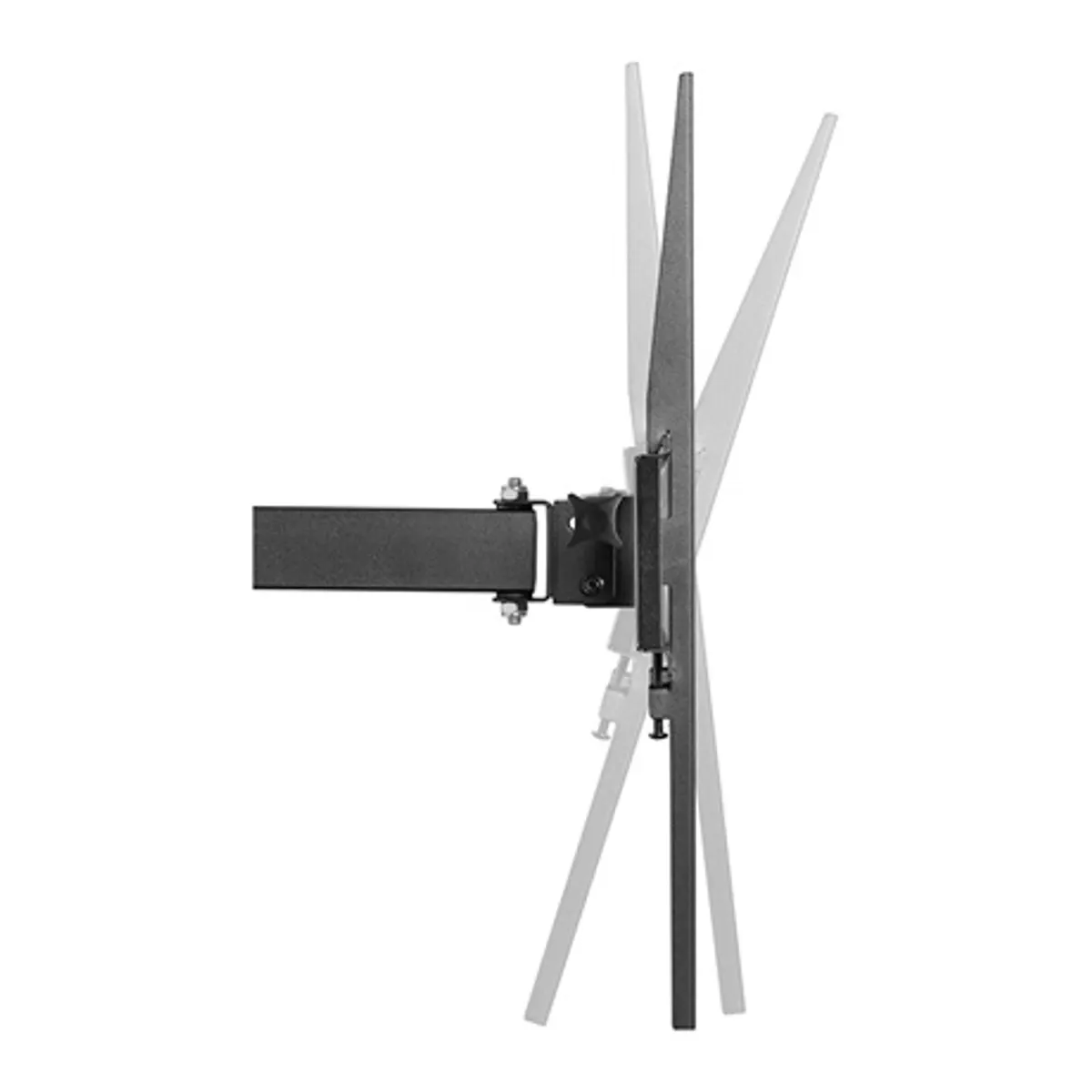 Stell SHO 4600 fali konzol kihúzható 32-55" teherbírás 35 kg dőlés 18 fok elfordítás 90 fok VESA 75x75-400x400 falhoz távolság 10,5-42,9 cm fekete #5