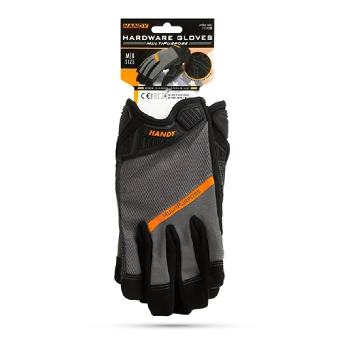 Handy 11142M PVC betétes munkavédelmi kesztyű érintőképernyős ujjbeggyel méret M #4