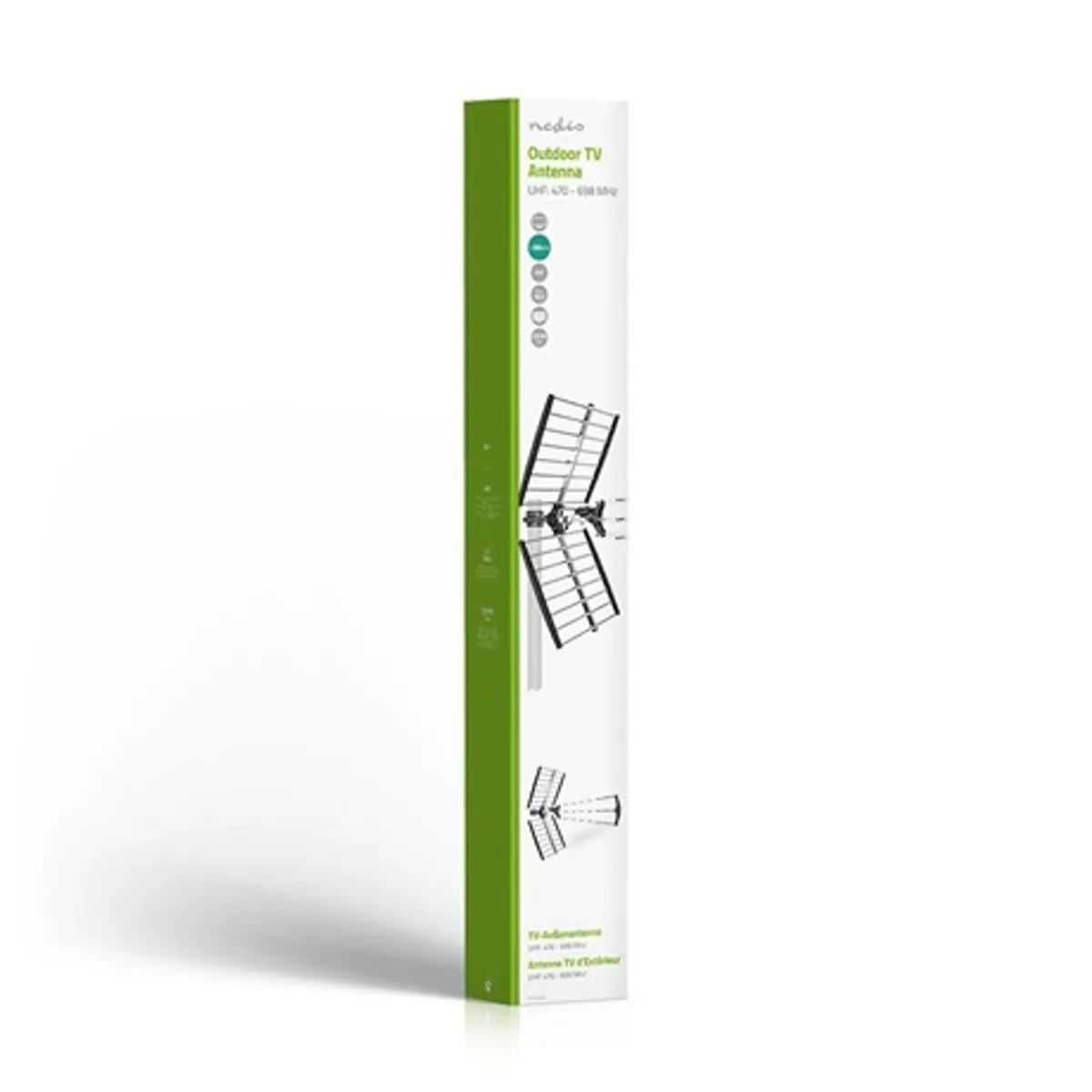 Nedis ANORU10L7ME kültéri DVB-T/T2 antenna 56 elemű 1060 mm 75 Ohm LTE700 szűrő F-csatlakozó alumínium #7