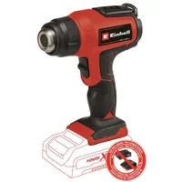 Einhell TE-HA 18 LI - SOLO Akkus hőlégfúvó 2 fokozat LED kijelző túlmelegedés védelem fúvóka-ledobó kihajtható fémkampó Softgrip #1