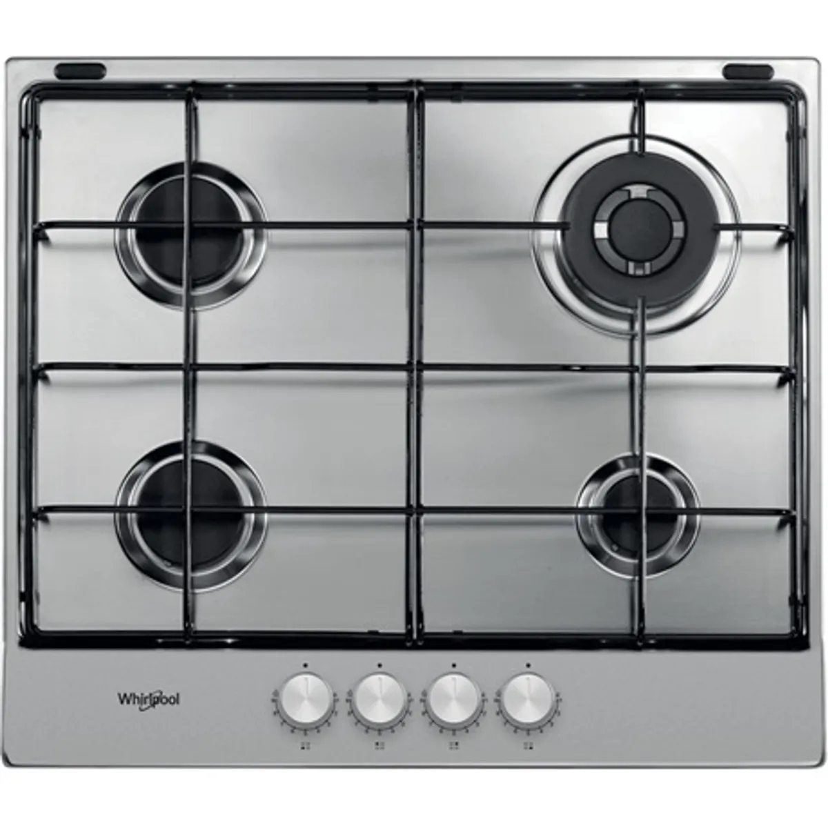 Whirlpool TGML 651 IX Beépíthető gázfőzőlap 4 gázégő metán mechanikus kezelőgomb rozsdamentes acél felület 58 cm szélesség #3