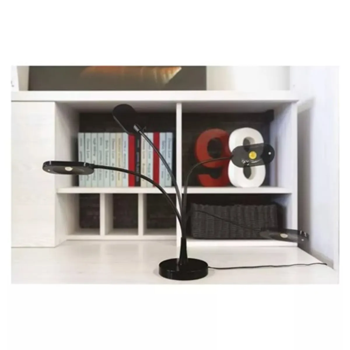 Emos Z7523B LED asztali lámpa fekete 360 lm hideg fehér rugalmas kar #7