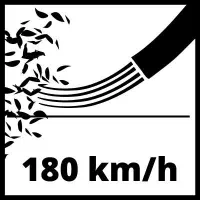 Einhell TE-CB 18-180 LI - solo lombfúvó akku nélkül 180 kmh softgrip 3 adapterkészlet #2