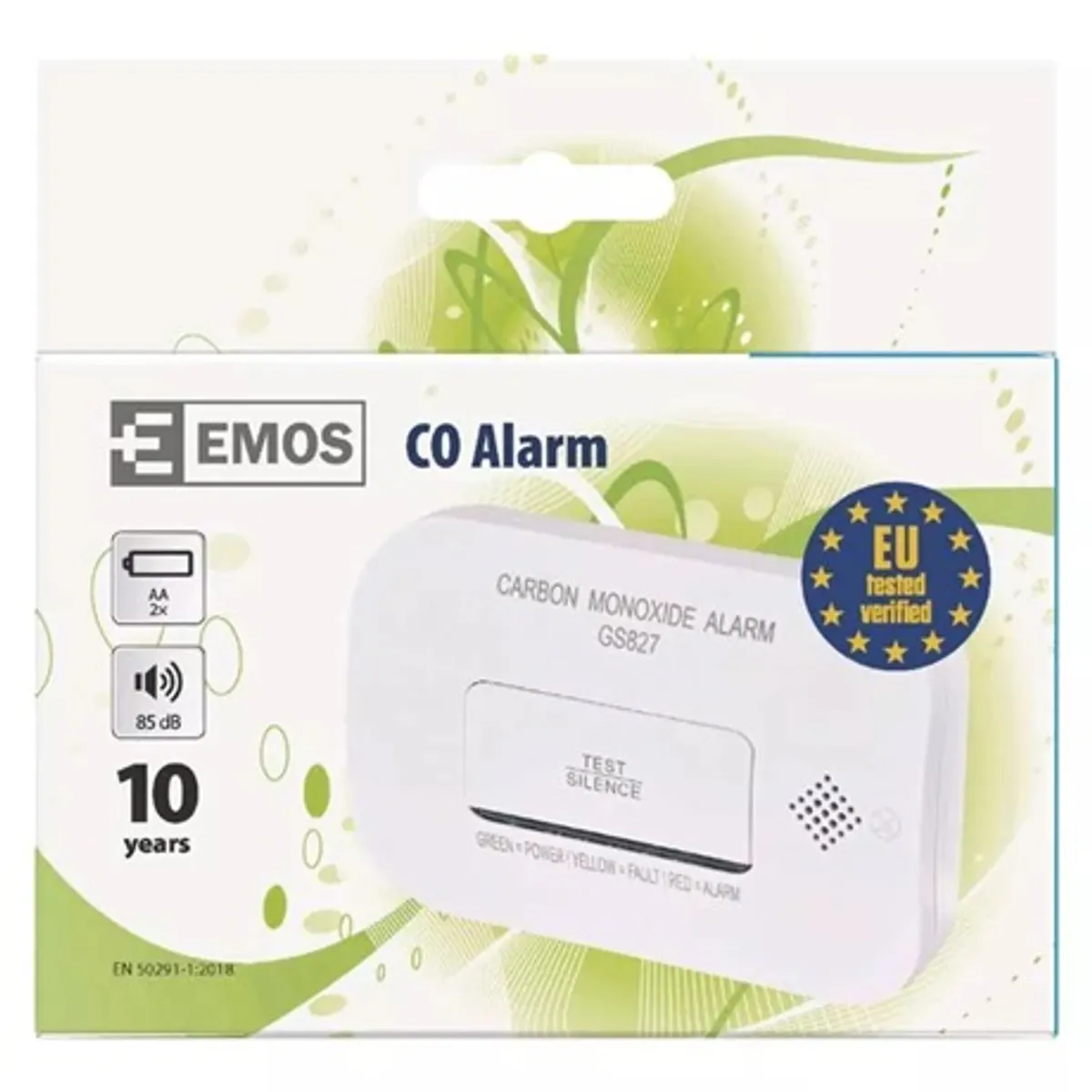 Emos P56402 szén-monoxid érzékelő optikai és hang jelzés 10 év IP30 2x AA #5