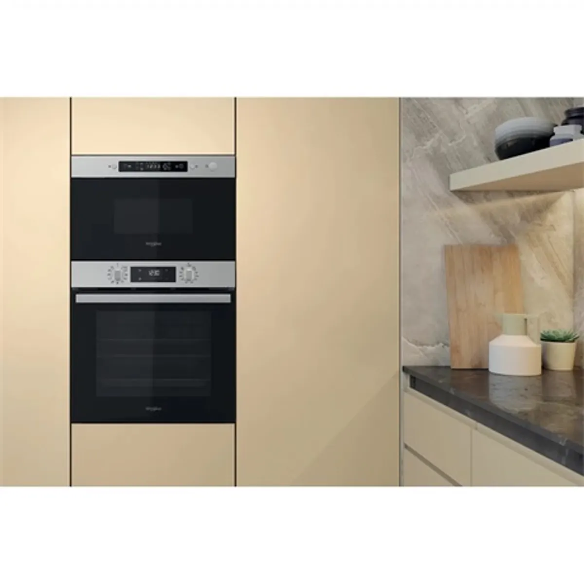 Whirlpool MBNA920X beépíthető mikrohullámú sütő 22 l 750 W grill 3D melegítés oldalra nyíló üvegajtó digitális kijelző JET Start JET Defrost gyermekzár #5
