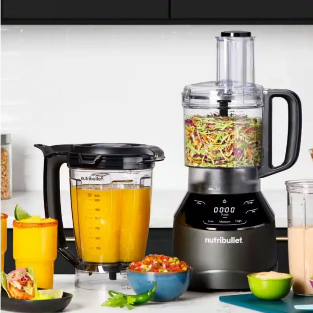 Nutribullet NBF580B turmixgép 1,8 L kancsó 1,6 L aprítógép 1500 W érintőképernyős vezérlés #5
