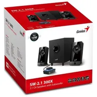 Genius SW-G2.1 300X 2.1 hangfal szett 4" sub 2x2.6" szatellit RMS 10W 25Hz-200kHz; 200Hz-18kHz bemenet 3.5mm #5