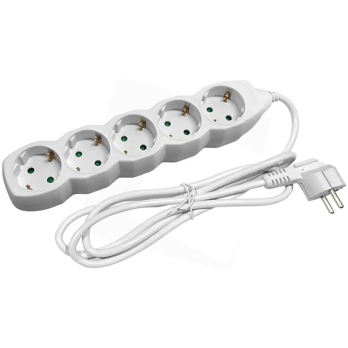 Entac ESE1.5G5-1.5 elosztó 5 foglalat 1,5 m 3G1,5 kábel Type F Schuko 250 V 16 A IP20 fehér 2 év garancia #1