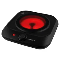 Sencor SCP 1763BK Főzőlap kerámia egy zónás infravörös 19 cm 1200 W #1