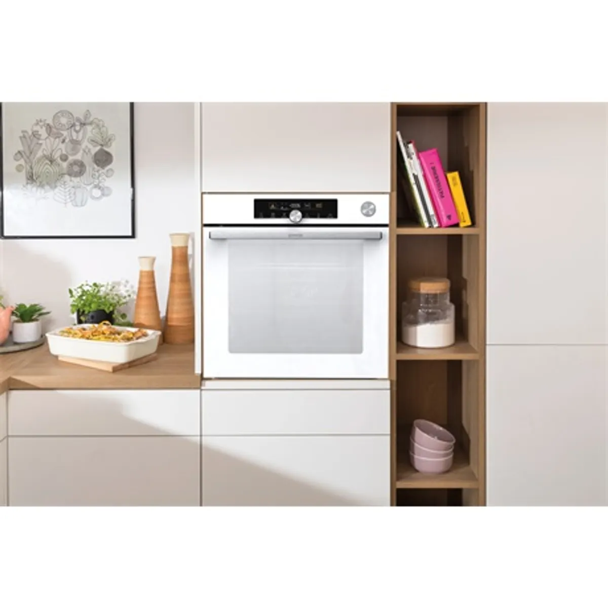 Gorenje BPSA6747A08WG Beépíthető sütő fehér 77 L A EcoClean Pirolitikus HomeMade Plus SteamAssist MeatProbe UltraCoolDoorQuadro #9