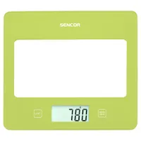 Sencor SKS 5031GR Konyhai mérleg ultra vékony 16 mm, LCD 55x25 mm, tare, edzett üveg, 1 g-5 kg, automatikus kikapcsolás #1