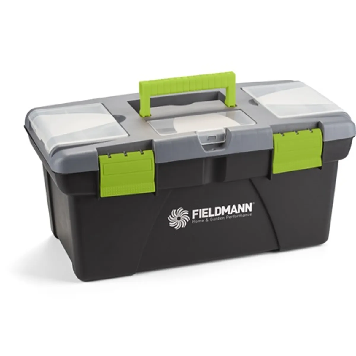 FIELDMANN FDN 4116 Szerszámosláda 415x210x190 mm csatos zár megerősített fogantyú #1