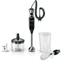 Bosch MSM67170 botmixer szett 750 W 12 fokozat, 4 szárnyú kés, nemesacél fej, kioldógomb, mosogatógépben tisztítható tartozékok