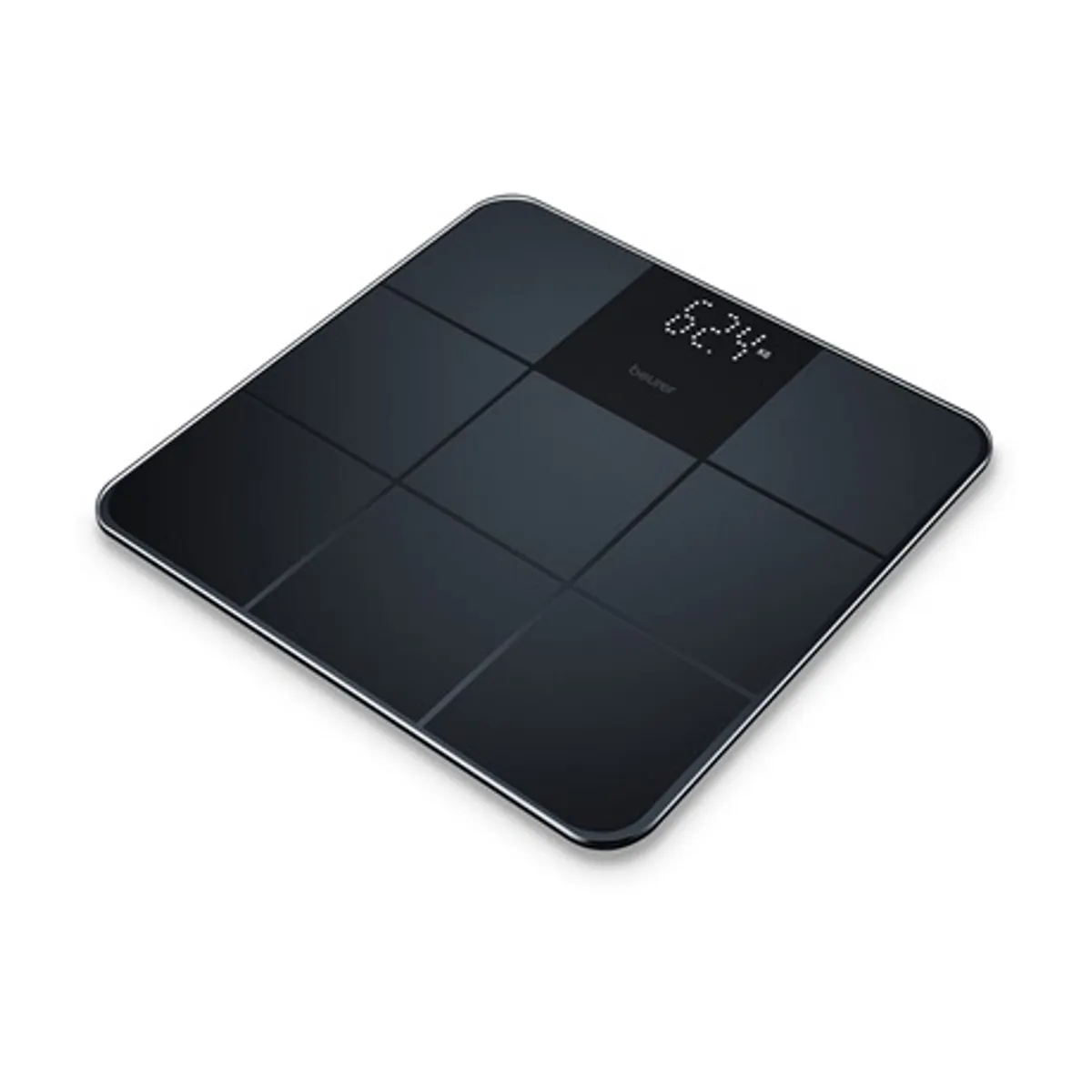 Beurer GS 235 BLACK Személymérleg 180 kg 100 g Magic LED kijelző csúszásmentes felület 30x30 cm #1