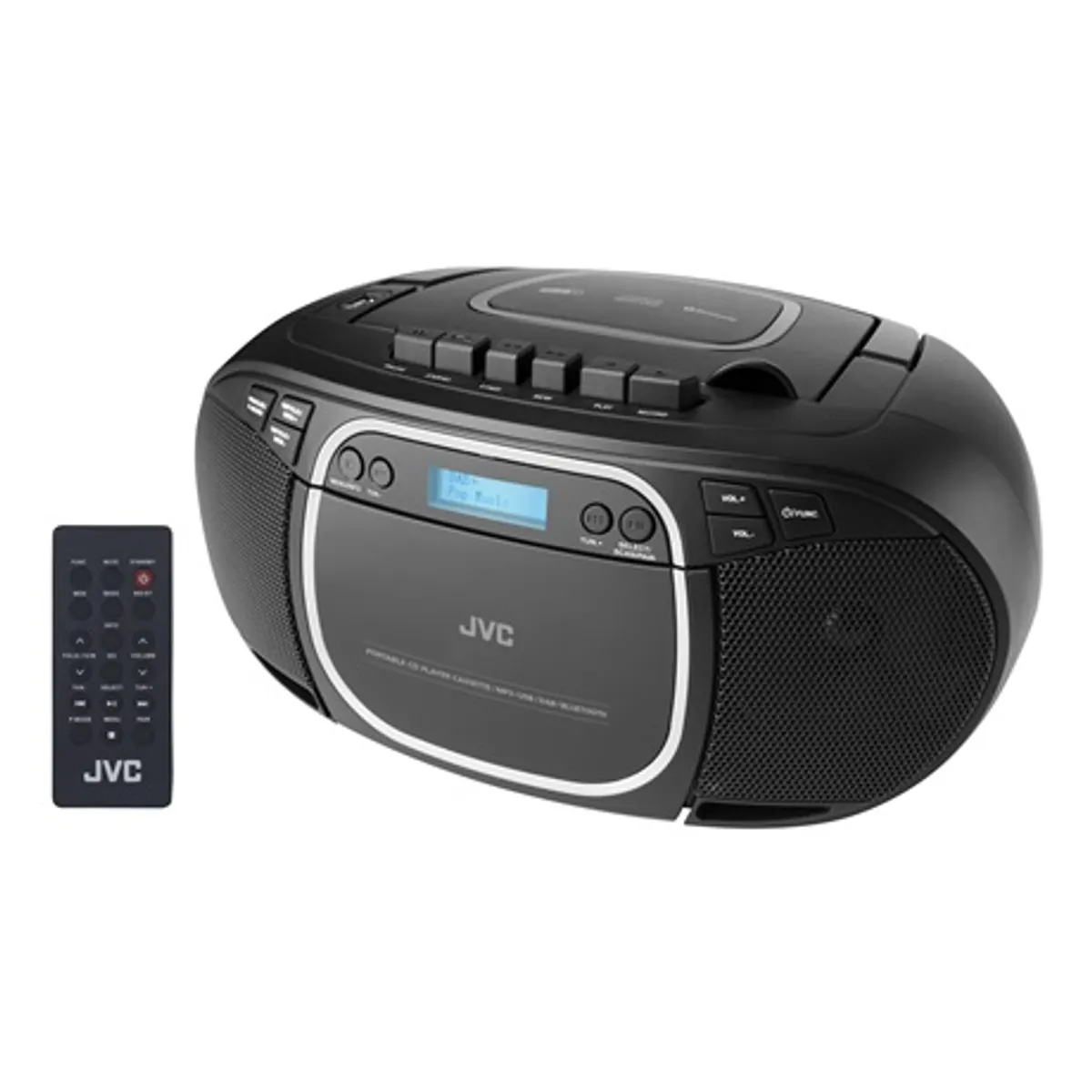 Jvc RCE561BDAB CD-S rádiómagnó Bluetooth 5.0 DAB FM tuner USB 32GB CD-R RW kazetta AUX 2x1.5W #1