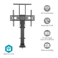 Nedis TVSM5840BK Fali konzol 37-80" motoros emelő 60 kg Wi-Fi VESA 200x200-600x400
