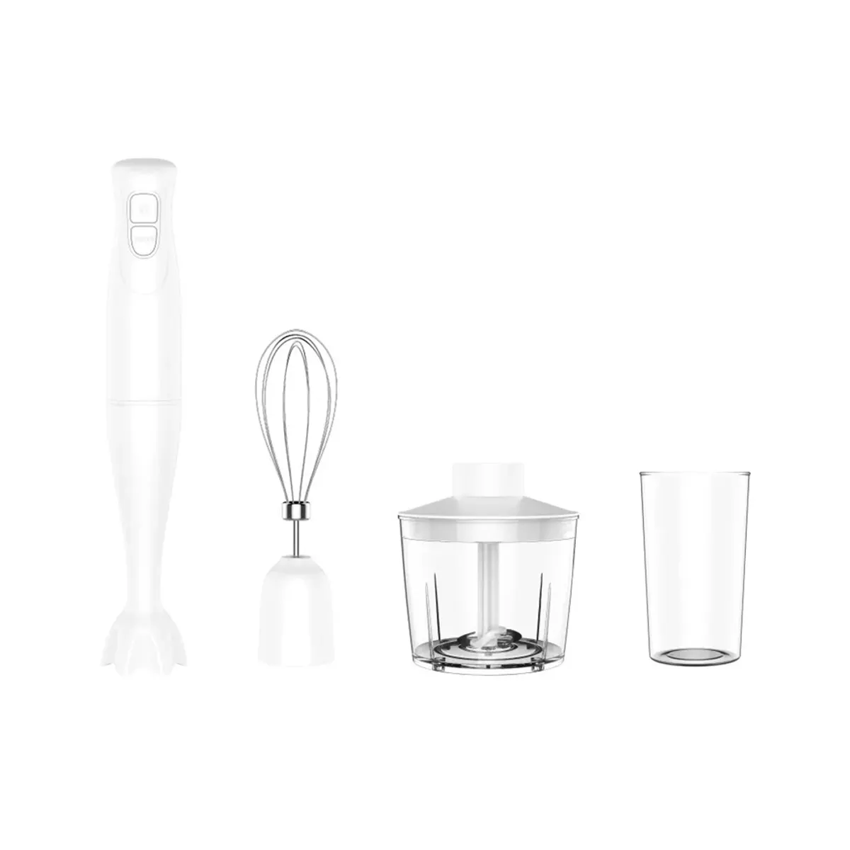 Hausmeister HM5500 Botmixer 2 sebesség, habverő, aprító és rúdmixer szár, rozsdamentes penge, 500 ml aprítóedény, mérőpohár 700 ml, 350W, 220-240V #1