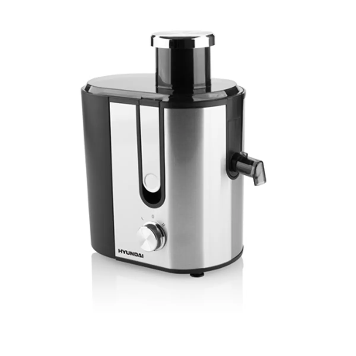 Hyundai JE337II gyümölcscentrifuga 400 W 65 mm nyílás 450 ml gyümölcslé 1,3 l hulladéktartály rozsdamentes szita automatikus teljesítmény szabályozás #1