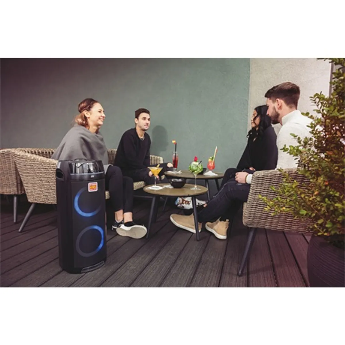 Gogen BPS736CD party hangfal 90 W bluetooth cd usb aux fm tuner 30 előre beállított eq basszus kiemelés led háttérvilágítás 22 óra #9