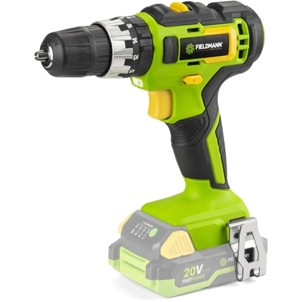 Fieldmann FDUV 70105-0 Fúrócsavarozó 2 fokozat Li-Ion 0-360 0-1300 rpm 35 Nm LED munkalámpa műanyag tok #1