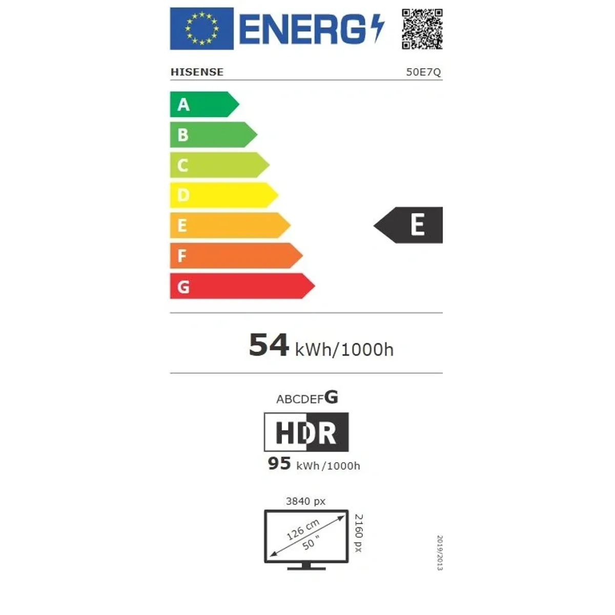 Hisense 50E7Q QLED 4K Smart Dolby Vision Atmos AI 4K Upscaler VRR ALLM VIDAA #10