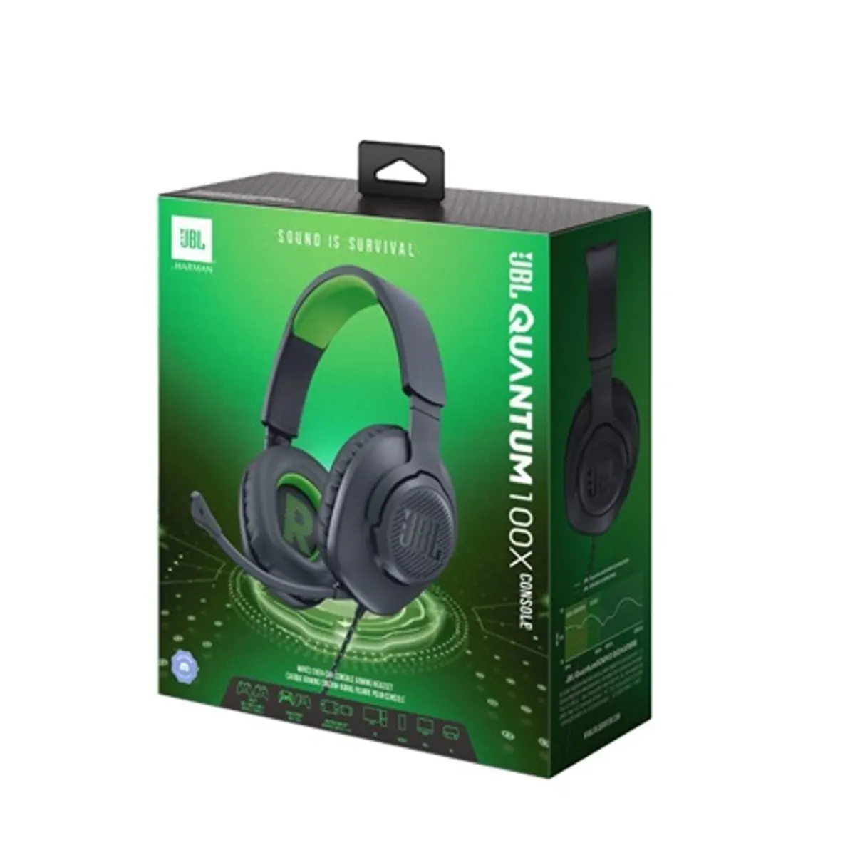 Jbl QUANTUM 100 FEKETE-ZÖLD Quantum 100 fekete zöld #9