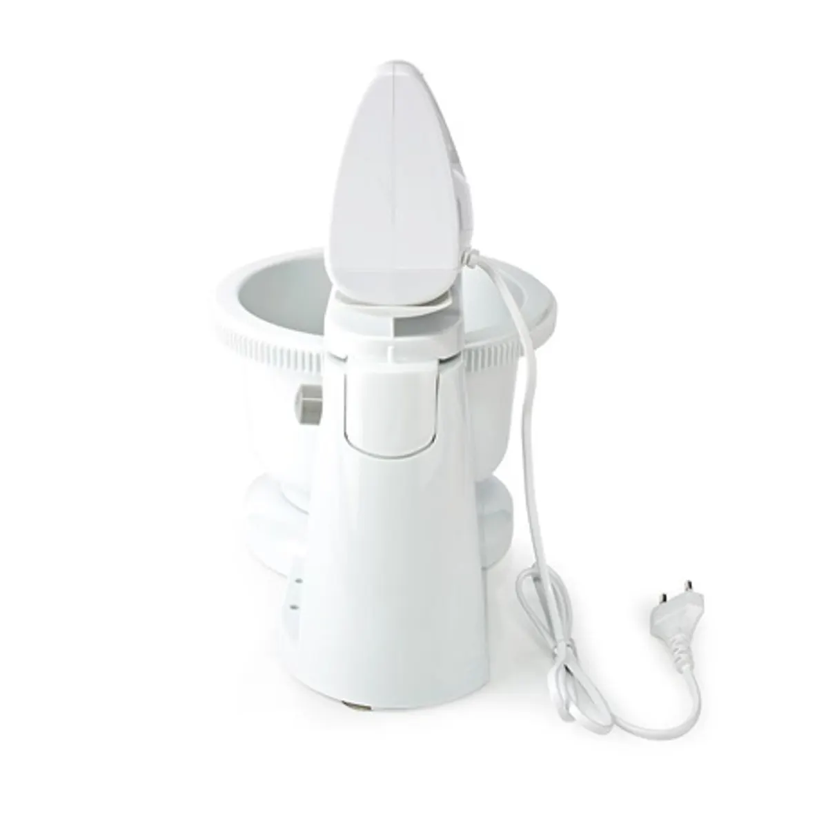 Nedis KAHM110CWT tálas mixer fehér-szürke 200 W 5 sebesség turbó 2 literes keverőtál #5