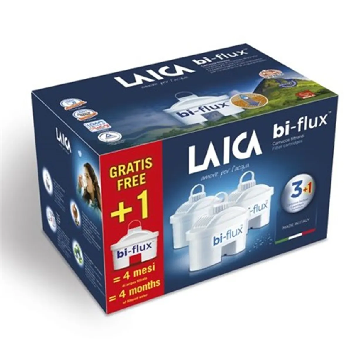 Laica F4S Bi-Flux univerzális vízszűrőbetét 3+1 db #1