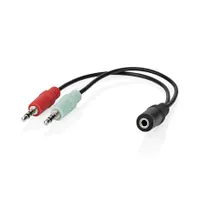Nedis CAGB22160BK02 sztereó audio kábel 2x 3,5 mm jack dugó 0,20m #5