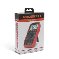 Maxwell-Digital 25306 Digitális multiméter DCV 0,1 mV-1000 V ACV 0,1 mV-750 V A 1 uA-20 A ohm 0,1-2000 MOHM C 10 pF-200 uF L 0,1 mH-20 H #5
