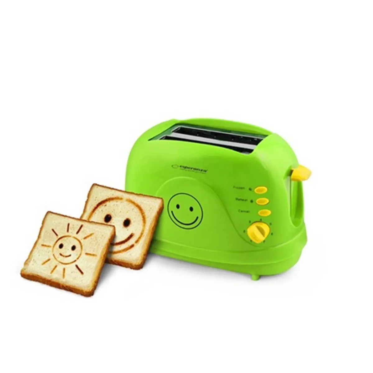 Esperanza EKT003 Smiley kenyérpirító 750 W 7 fokozat automatikus felbukkanó funkció 2 szeletes #1