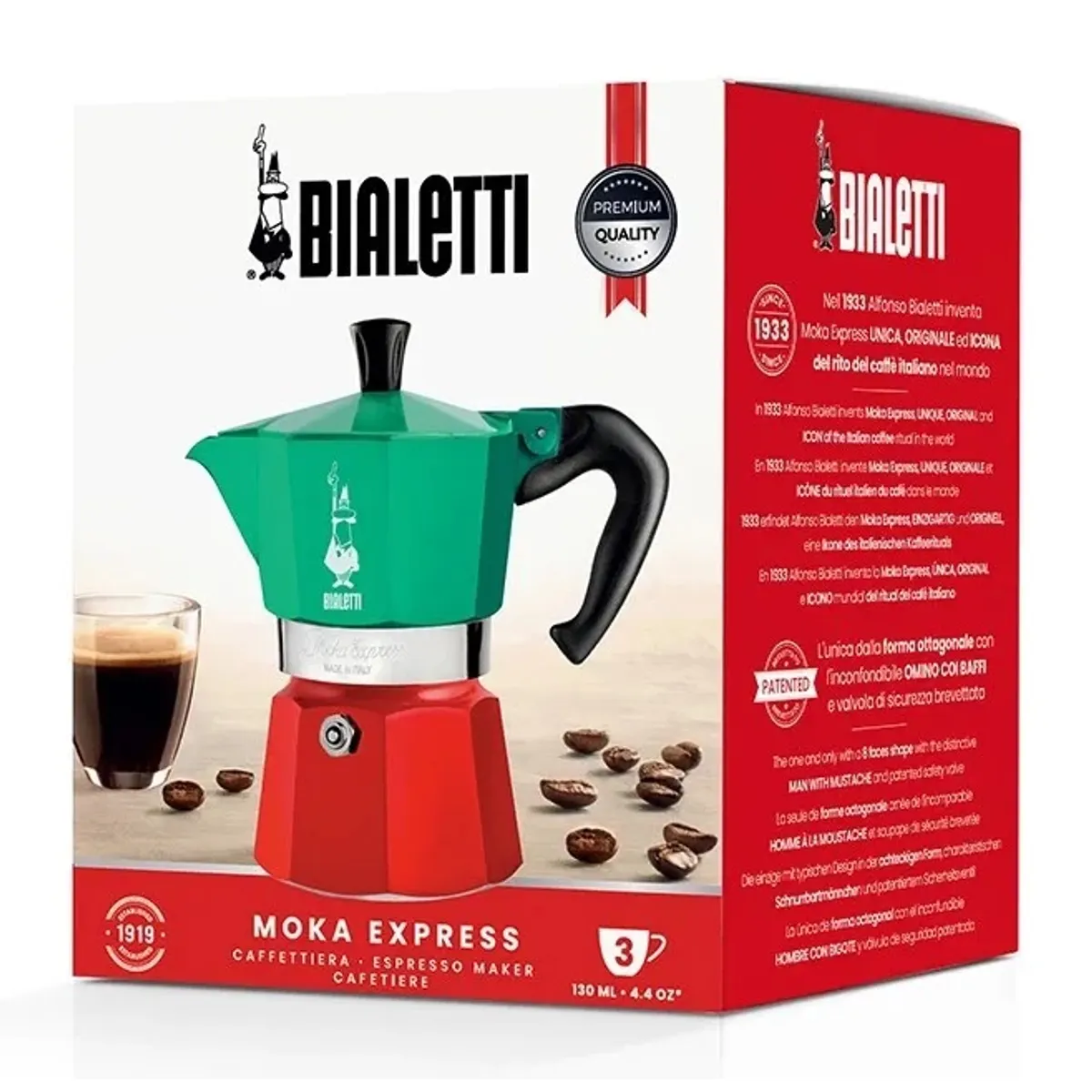 Bialetti 5322 Moka Express Italia 3 adag alumínium ötvözet gázon, elektromos és kerámia #8