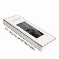 Mybandz 22SKU2133 prémium bőr óraszíj 22mm fekete ezüst csattal 145-195mm gyors kioldású rugós stift #3
