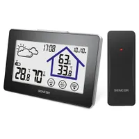 Sencor SWS2999 időjárás állomás belső és külső hőmérséklet és páratartalom mérés 3 érzékelő csatlakoztatható 433 MHz #1