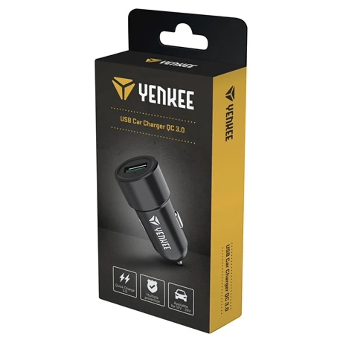Yenkee YAC 2030 autós töltő QC 3.0 18W 12-24V 1x USB fekete #3