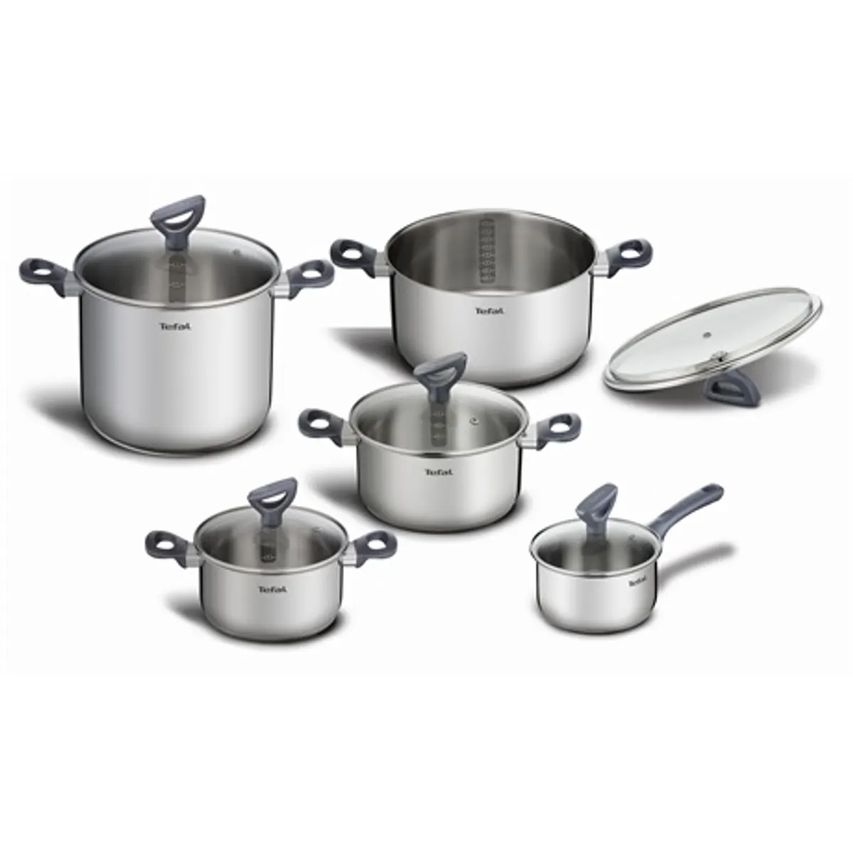 Tefal G712SA55 Daily Cook edénykészlet 10 részes rozsdamentes acél indukciós kompatibilis 16-24 cm #1