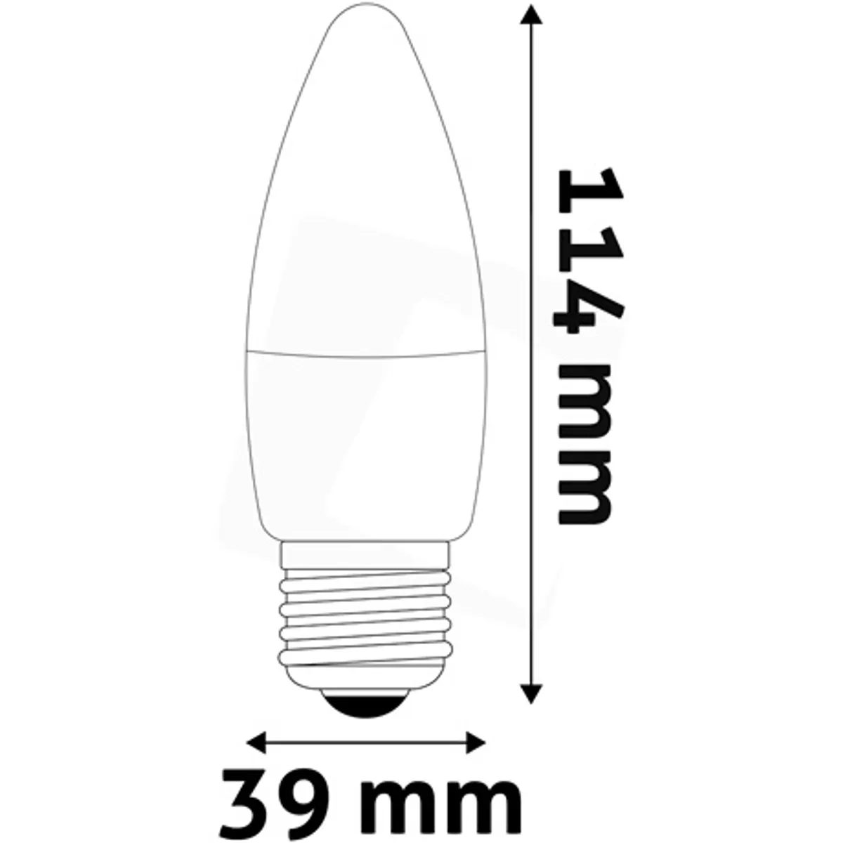 Avide ABC27NW-8W LED gyertya égő E27 8W 4000K 820 lm 61W ekvivalens #2
