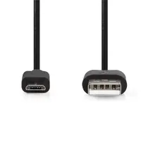 Nedis CCGL60500BK10 USB 2.0 USB-A és USB Micro-B kábel 1 m fekete #2