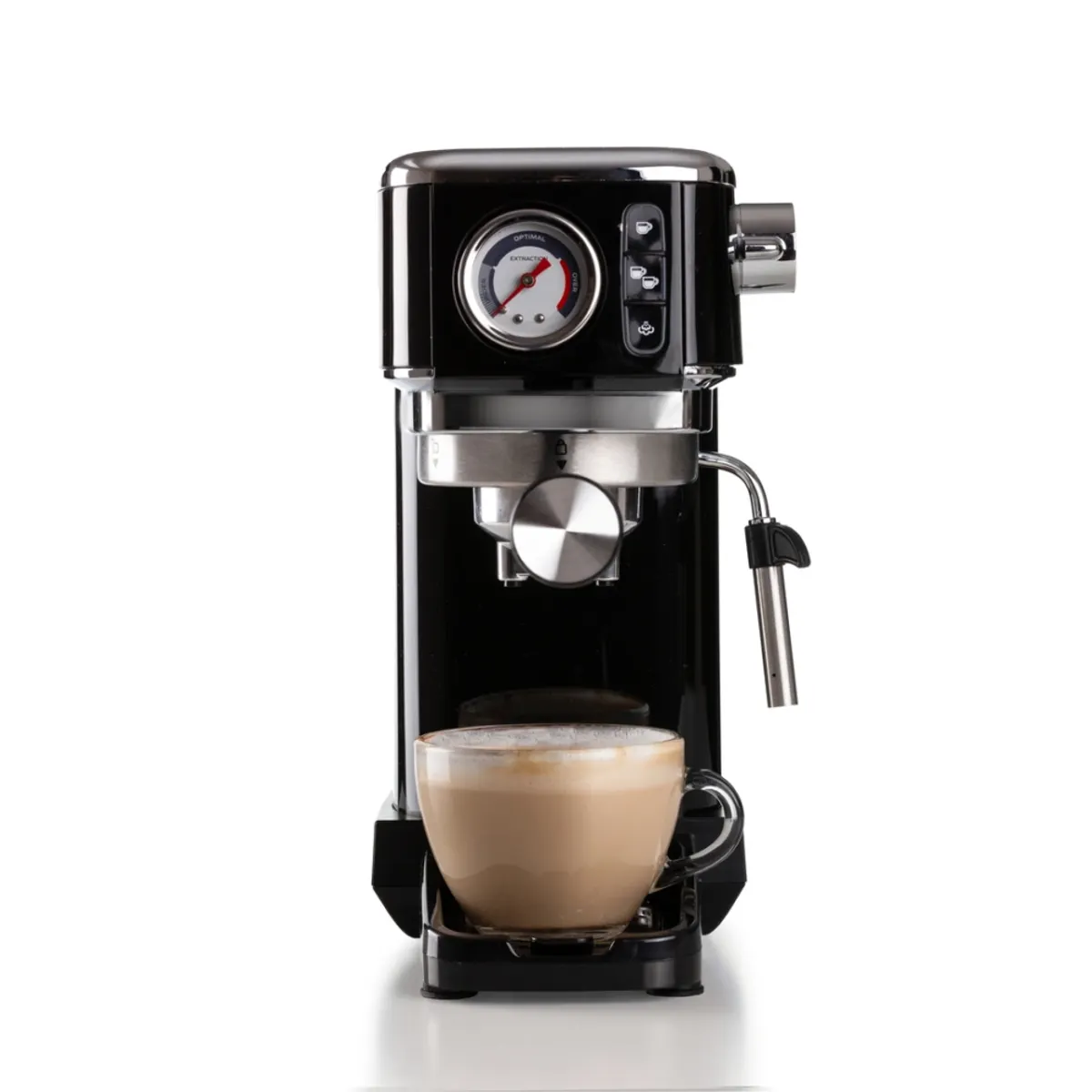 Ariete 1381.BK Moderna Slim eszpresszó 15 bar nyomás 1.3 kW 14 cm széles E.S.E. pod kompatibilis maxi cappuccino eszköz gőz automata kikapcsolás fekete #6