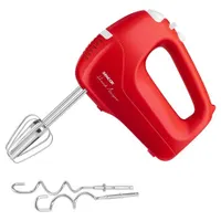 Sencor SHM 5404RD kézi mixer 200 W 5 fokozat Turbo rozsdamentes acél habverő- és dagasztókarok #1